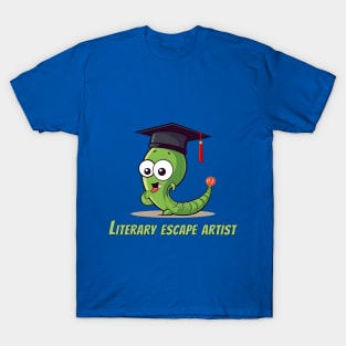 Cute Worm with Graduation Cap and Diploma T-Shirt T-Shirt